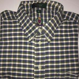 90s Hunt Club Plaid Long Sleeves Shirt size XL